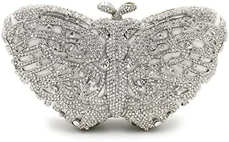 Mulheres UMREN ELEGANTES FABRULHAS RINESTONE BOLSAS DE SERAS LUXO CRISTAL CLUTCH Festa de casamento COTTEIL Bolsa de mão