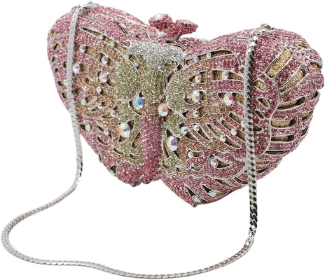 Mulheres UMREN ELEGANTES FABRULHAS RINESTONE BOLSAS DE SERAS LUXO CRISTAL CLUTCH Festa de casamento COTTEIL Bolsa de mão