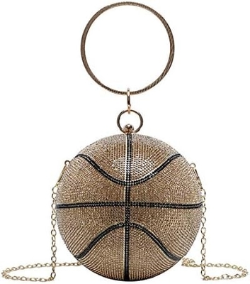 UMREN MUJERES BASQETBALL em forma de cruz bolsa de corpo pedra de strass bola redonda de cristal noite saco de agarrar bolsa de mão para casamento