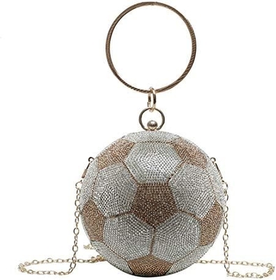 UMREN MUJERES BASQETBALL em forma de cruz bolsa de corpo pedra de strass bola redonda de cristal noite saco de agarrar bolsa de mão para casamento