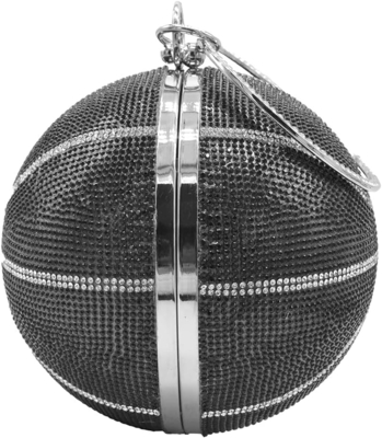 UMREN MUJERES BASQETBALL em forma de cruz bolsa de corpo pedra de strass bola redonda de cristal noite saco de agarrar bolsa de mão para casamento