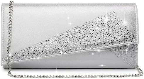 DASEIN UMASAS DE SATINA RINESTONE CLAUTCH BOLSAS DA SERA BRILHO brilhante bolso brilhante bolsa de mão para festa casamento cocktail prom