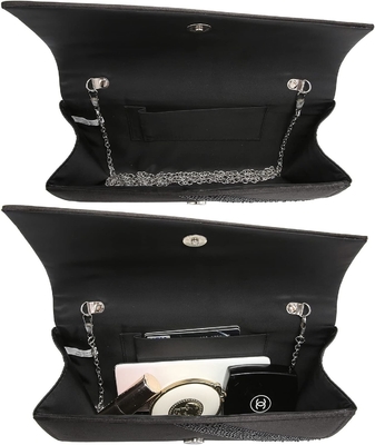 DASEIN UMASAS DE SATINA RINESTONE CLAUTCH BOLSAS DA SERA BRILHO brilhante bolso brilhante bolsa de mão para festa casamento cocktail prom