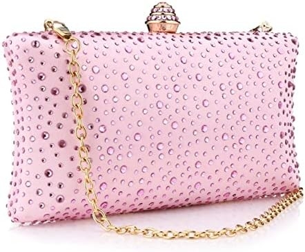 Saco de noite feminino Rhinestone cintilante Festa de casamento Saco de mão Bolsa de engrenagem Saco crossbody de ombro