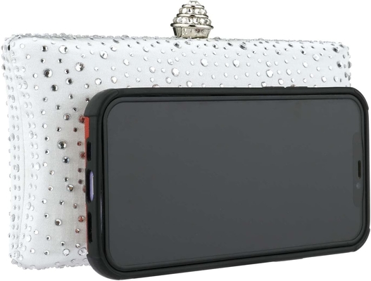 Saco de noite feminino Rhinestone cintilante Festa de casamento Saco de mão Bolsa de engrenagem Saco crossbody de ombro