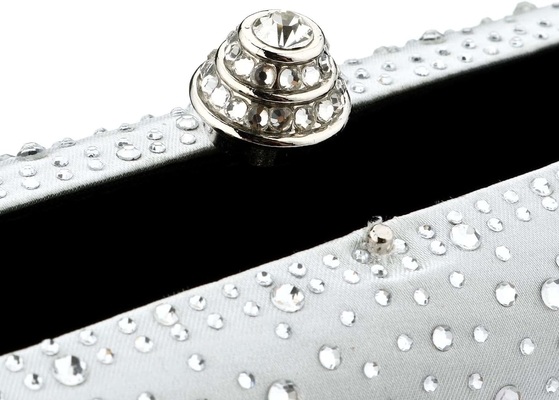 Saco de noite feminino Rhinestone cintilante Festa de casamento Saco de mão Bolsa de engrenagem Saco crossbody de ombro
