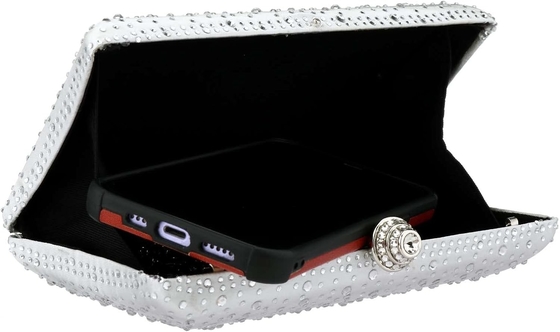 Saco de noite feminino Rhinestone cintilante Festa de casamento Saco de mão Bolsa de engrenagem Saco crossbody de ombro