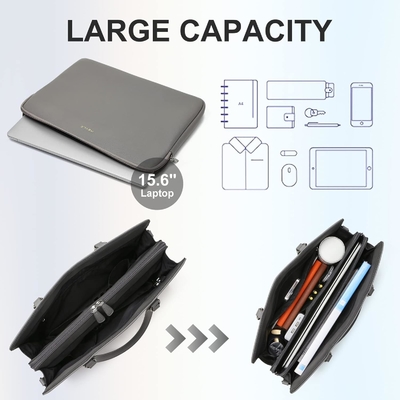 KEYLI 4PC SETS LAPTOP BAGA PARA MUJERES LARGO LATER LAPTOP BRIEFCASE COM USB PORTO DE CARGAMENTO COMPUTADOR OLHO TOTE BAGAS PU