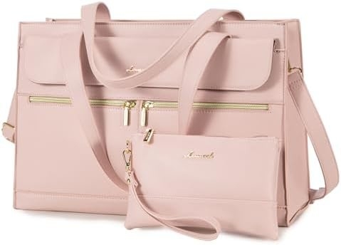 Lovevook LAPTOP BALSA PARA MUJERES 15.6 polegadas LAPTOP TOTE BALSA DE TRABALHO de couro PROFESSIONAL BALSA DE COMPUTADOR impermeável de negócios