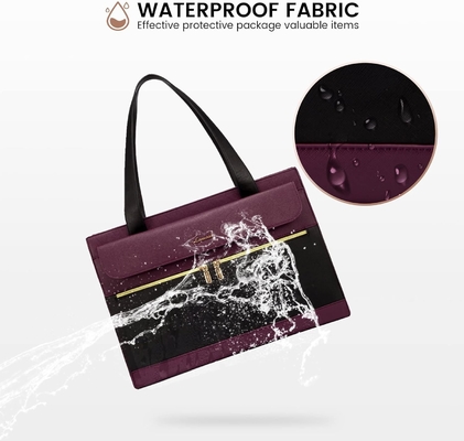 Lovevook LAPTOP BALSA PARA MUJERES 15.6 polegadas LAPTOP TOTE BALSA DE TRABALHO de couro PROFESSIONAL BALSA DE COMPUTADOR impermeável de negócios