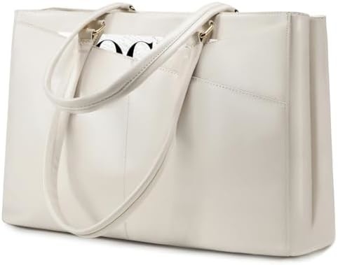 Laptop TOTE BAG PARA MULHERES 15,6 polegadas impermeável de couro BAGAS DE COMPUTADOR DE OFFICIAL DE OFFICIAL BREEFCASE preto