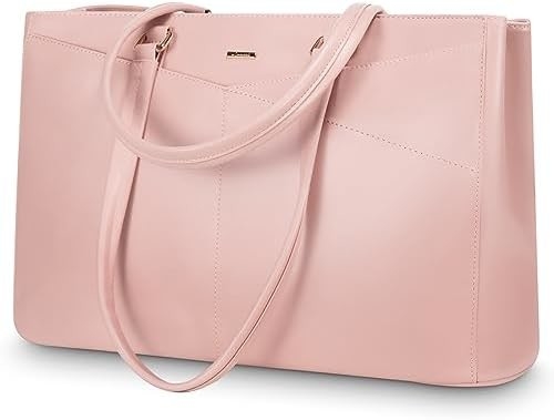 Laptop TOTE BAG PARA MULHERES 15,6 polegadas impermeável de couro BAGAS DE COMPUTADOR DE OFFICIAL DE OFFICIAL BREEFCASE preto