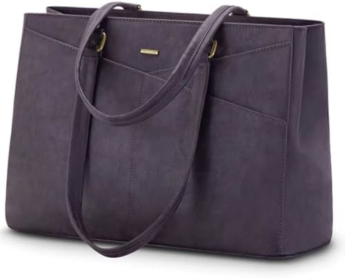 Laptop TOTE BAG PARA MULHERES 15,6 polegadas impermeável de couro BAGAS DE COMPUTADOR DE OFFICIAL DE OFFICIAL BREEFCASE preto