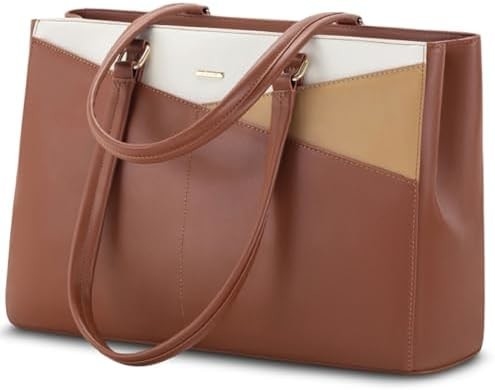 Laptop TOTE BAG PARA MULHERES 15,6 polegadas impermeável de couro BAGAS DE COMPUTADOR DE OFFICIAL DE OFFICIAL BREEFCASE preto