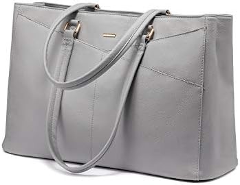 Laptop TOTE BAG PARA MULHERES 15,6 polegadas impermeável de couro BAGAS DE COMPUTADOR DE OFFICIAL DE OFFICIAL BREEFCASE preto