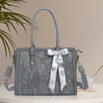 MOSISO LAPTOP BAG PARA MUJERES, 17-17.3 polegadas PU TOTE BAG de couro compatível com MACBOOK, HP, DELL, ASUS NOTEBOOK