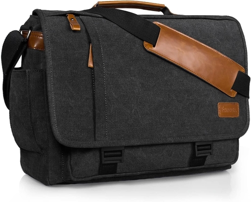 ESTARER MEN MESSENGER BAG 15.6 polegadas, resistente à água tela BAGA DE COMPUTADOR BAGA DE TRABALHO, LÁPTOP BOLSO BAGA BREEFCASE BOLSA