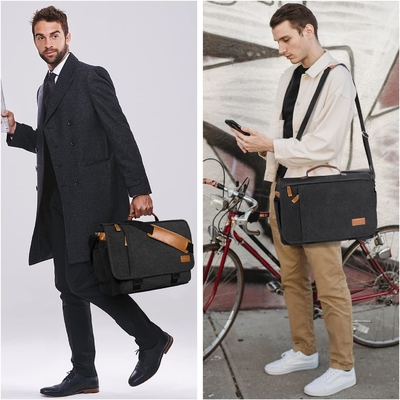 ESTARER MEN MESSENGER BAG 15.6 polegadas, resistente à água tela BAGA DE COMPUTADOR BAGA DE TRABALHO, LÁPTOP BOLSO BAGA BREEFCASE BOLSA