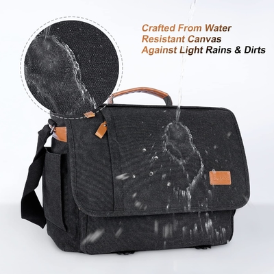 ESTARER MEN MESSENGER BAG 15.6 polegadas, resistente à água tela BAGA DE COMPUTADOR BAGA DE TRABALHO, LÁPTOP BOLSO BAGA BREEFCASE BOLSA