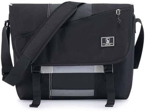 OIWAS Messenger Bag para Homens, 15.6 Inches Laptop Crossbody Sacos Mulheres Casual Sacola Bolso de ombro Faculdade de Viagens