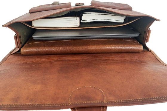 18 polegadas de couro Brinquedo Laptop MESSENGER BAG BEST COMPUTADOR SACHEL Brinquedos feitos à mão para homens e mulheres
