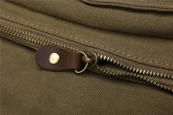 SECHUNK VINTAGE CANVAS de couro militar LAPTOP BAGA MESSENGER BAGAS MEDIUM
