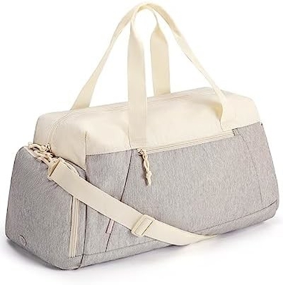 Sacos de ginástica para homens, mulheres, sacos de viagem dobráveis, sacos de fim-de-semana leves com compartimento de sapatos,