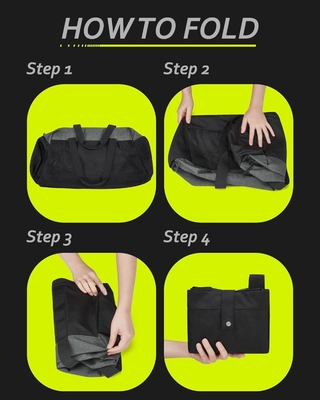 Sacos de ginástica para homens, mulheres, sacos de viagem dobráveis, sacos de fim-de-semana leves com compartimento de sapatos,