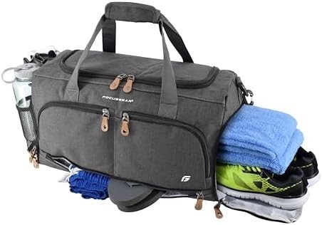 Ultimate Gym Bag 2.0: O DURABLE CROWDSORCE DESIGNED DUFFEL BAG com 10 compartimentos ótimos incluindo resistente à água