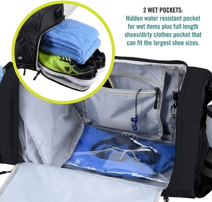 Ultimate Gym Bag 2.0: O DURABLE CROWDSORCE DESIGNED DUFFEL BAG com 10 compartimentos ótimos incluindo resistente à água