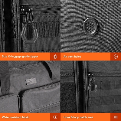 Fitdom 130L 36&quot; Pesado Extra Grande Equipamento de Ginásio Esportivo Saco de viagem W/Remenda Ajustável &amp; 7 Compartimentos