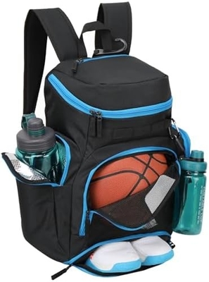 BASKETBALL BACKPACK BALSA DE ESPORTO GRANDE BALSA DE GIMNÁSIA com compartimento de bola e compartimento de calçados para armazenar calçados esportivos Água