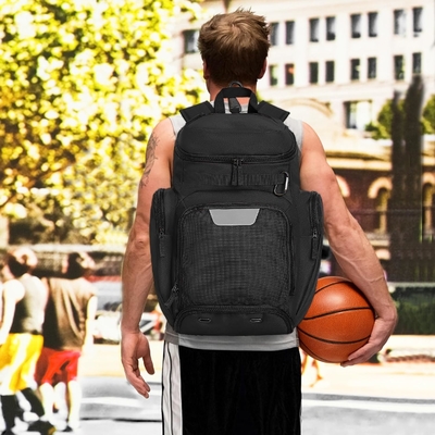 BASKETBALL BACKPACK BALSA DE ESPORTO GRANDE BALSA DE GIMNÁSIA com compartimento de bola e compartimento de calçados para armazenar calçados esportivos Água