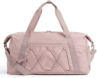 Saco de ginástica BAGSMART com compartimento para sapatos e bolso molhado, saco de viagem esportivo leve, C TO STORE SHOES SPORTS WATER