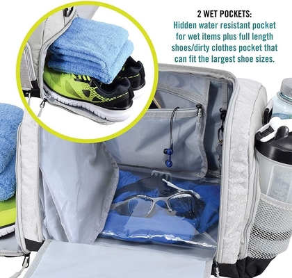 O saco de bolso durável concebido com 10 compartimentos ideais, incluindo sapatos resistentes à água