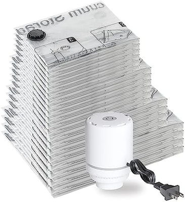 SUOCO 8 BAÇAS DE ALEGRIA MEDIO VACUUM, BAÇAS DE ESPAÇO SAVER com bomba de mão de viagem, BAÇAS DE SEALER AIRTIGUAS DE COMPRESSIÃO PARA VESTIMENTOS