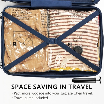 SUOCO 8 BAÇAS DE ALEGRIA MEDIO VACUUM, BAÇAS DE ESPAÇO SAVER com bomba de mão de viagem, BAÇAS DE SEALER AIRTIGUAS DE COMPRESSIÃO PARA VESTIMENTOS