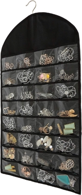 FORAINEAM 3 PACK HANGING JEWELRY ORGANIZER 32 POCES 18 HOOK AND LOOPS Collar OUTRAS OURRINGS OURRINGS OURRINGS OURRINGS OURRINGS