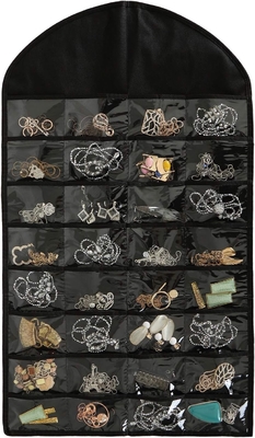 FORAINEAM 3 PACK HANGING JEWELRY ORGANIZER 32 POCES 18 HOOK AND LOOPS Collar OUTRAS OURRINGS OURRINGS OURRINGS OURRINGS OURRINGS