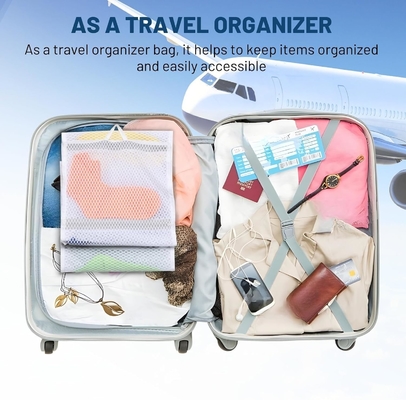 Organizador do armário pendurado com bolsos, organizadores de meias de 2 pacotes para lavagem e secagem, sacos de armazenamento podem organizar meias,