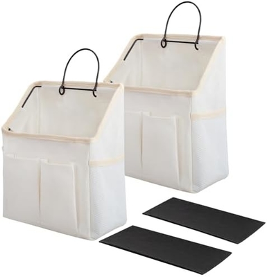 2 sacos organizador de sacos com bolsos para casa de banho cozinha quarto dormitório dormitório