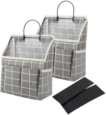 2 sacos organizador de sacos com bolsos para casa de banho cozinha quarto dormitório dormitório
