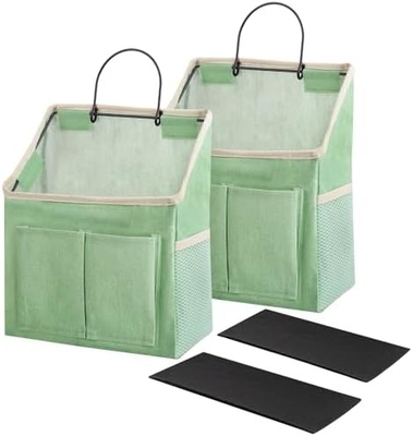 2 sacos organizador de sacos com bolsos para casa de banho cozinha quarto dormitório dormitório