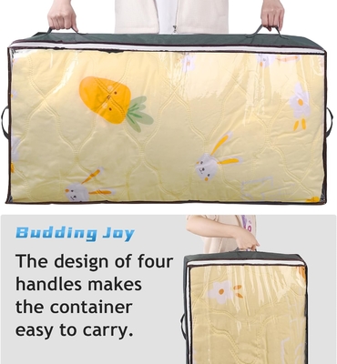 Budding Joy 90L embalagens de armazenamento para debaixo da cama, organizadores de armários e caixas de armazenamento, sacos de armazenamento dobráveis para debaixo da cama