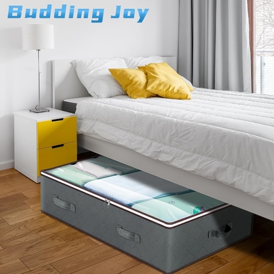 Budding Joy 90L embalagens de armazenamento para debaixo da cama, organizadores de armários e caixas de armazenamento, sacos de armazenamento dobráveis para debaixo da cama