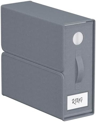 Organizadores e armazenamento de lençóis, 4-Pack, Queen/King Size (Grey), Organizador de lençóis de cama, contentores de armazenamento de tecido para lençóis de cama,