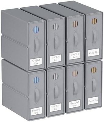 Organizadores e armazenamento de lençóis, 4-Pack, Queen/King Size (Grey), Organizador de lençóis de cama, contentores de armazenamento de tecido para lençóis de cama,