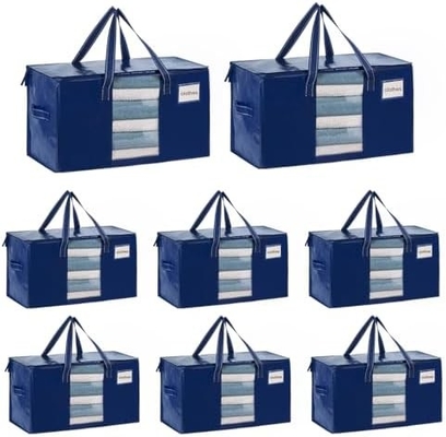 VENO 6 Pacotes de sacos de mudança, mantas e cobertores Sacos de armazenamento para armário, caixas de mudança, caixas com tampas alternativas,