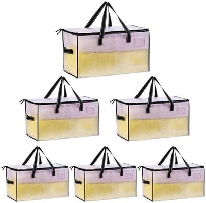VENO 6 Pacotes de sacos de mudança, mantas e cobertores Sacos de armazenamento para armário, caixas de mudança, caixas com tampas alternativas,
