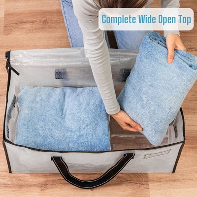 VENO 6 Pacotes de sacos de mudança, mantas e cobertores Sacos de armazenamento para armário, caixas de mudança, caixas com tampas alternativas,
